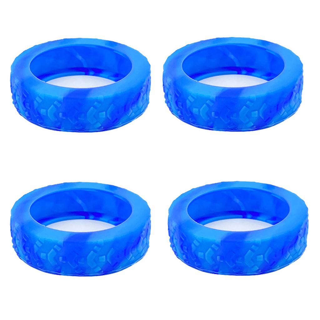 4pcs Durable Silicone Luggage Wheel Protectors Cover for Suitcases and Office Chairs