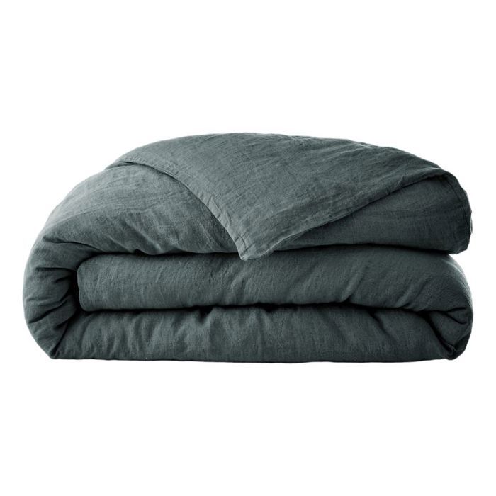 Housse de couette "Soline" toutes dimensions Lin lavé - Soline Ardoise - Housse de couette 240 x 220 cm