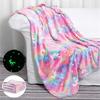 Luminous Blanket Soft Fluffy Glow In the Dark Cute Cozy Glowing All Season Throw Plush Children Air-conditioned Quilt
