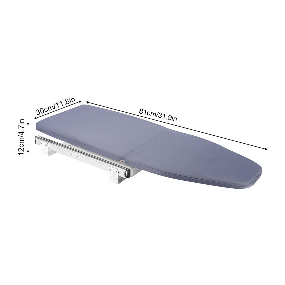 180 ° Free Cabinet Mount Push-Pull Sturdy Metal Frame Rotation Ironing Base Plate Foldable Ironing Board