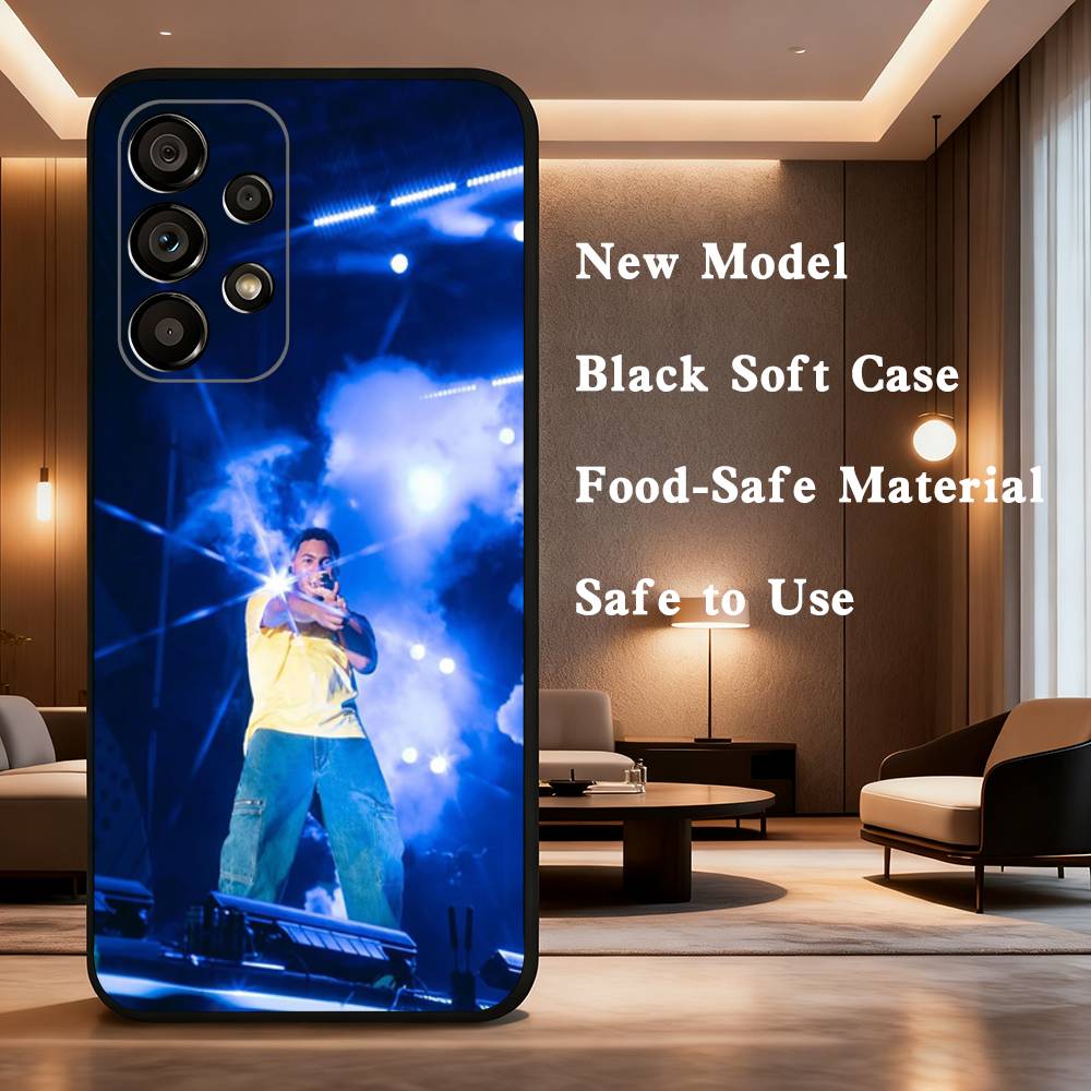 Singer M-Myke T-Towers Cool Phone Case For Samsung Galaxy A73,31,32,72,41,J7,8,9,53,52,71,22,Note Soft Black Silicone Cover