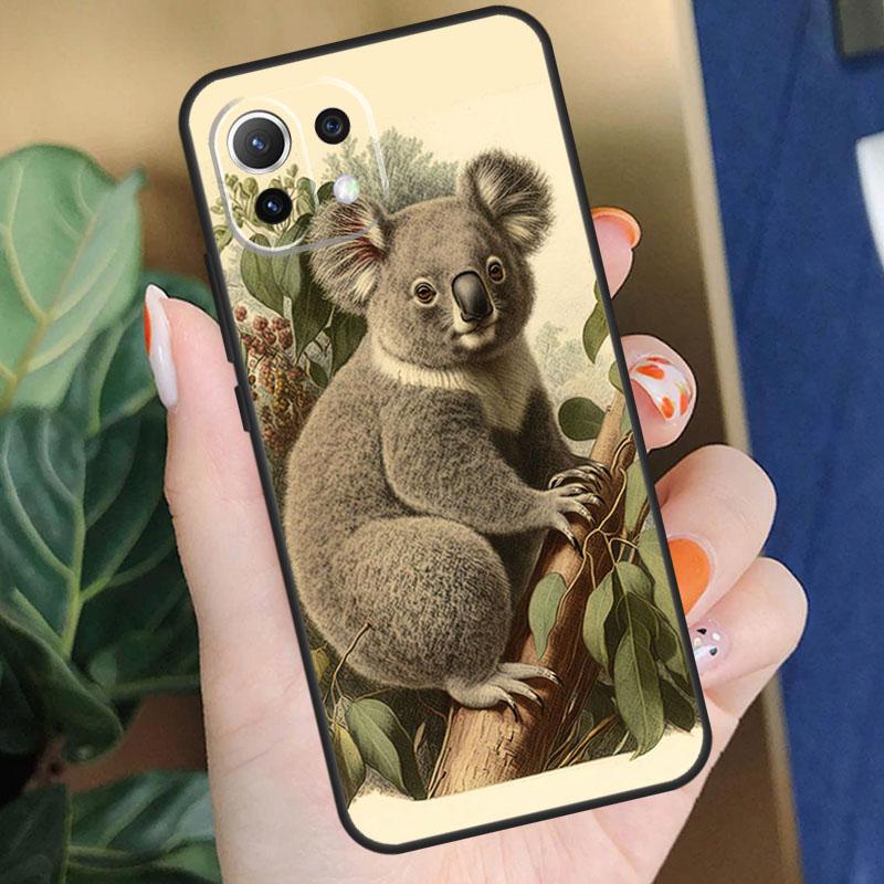 Koala Case For Xiaomi 15 14 Ultra 13T 14T 15T Pro 17 Pro Max POCO X7 Pro X5 X6 F5 F6 F7 F8 Coque