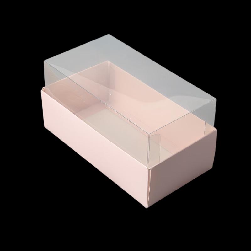 Transparente quadratische Kuchenverpackungsbox