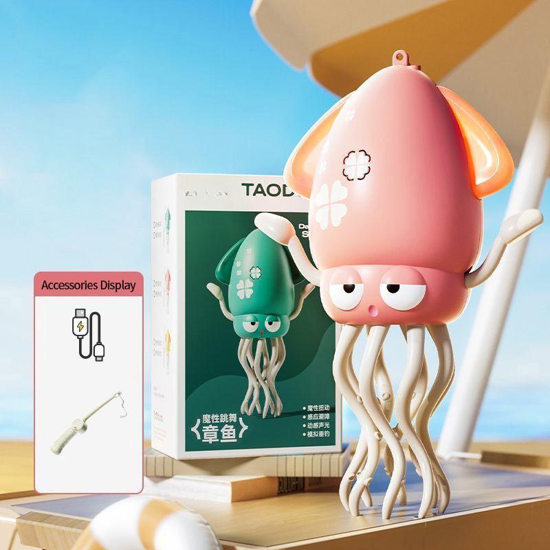 Trendy Dancing Squid Wiggly Wonder Octopus Toy with LED Lights and Music Kids Electronic Pet Toys Interactive Development Toys