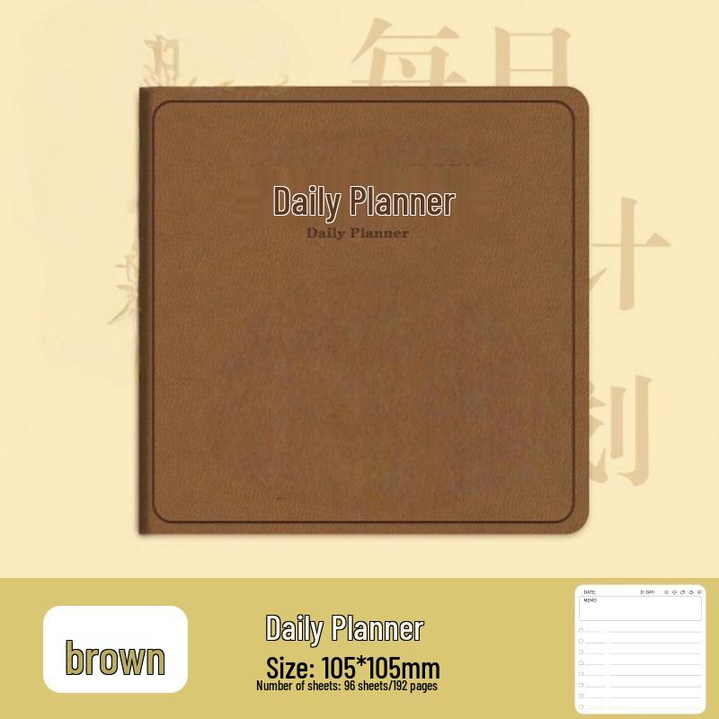 Kompakter Tagesplaner: Mini Notizbuch für Einstecktuch für effektives Zeitmanagement