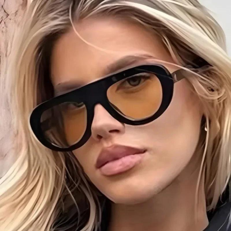 Nya Mode UV400 Solglasögon för Kvinnor Trendiga Street Shooting Utomhus Viktiga Glasögon Solskydd UV-Skydd