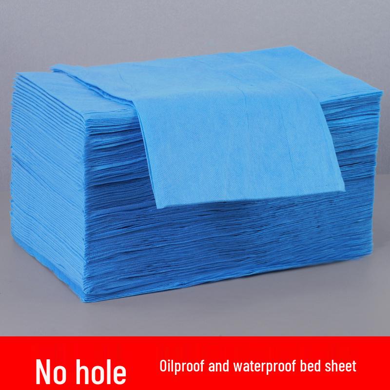 Einweg-Vlies-Bettlaken - Atmungsaktiv, 100 Stück mit Loch, Ölbeständig, Perfekt für Kosmetikstudios oder Massageliegen