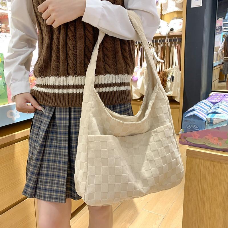 Cotton Tote Bag For Women With Zipper Closure And Inner Phone Pocket For Daily Use