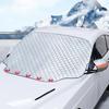 145*115cm Housse de Neige pour Voiture Film Aluminium Anti-givre Anti-gel Épaissie Hiver Pare-neige Automobile Bloque Accessoires Voiture