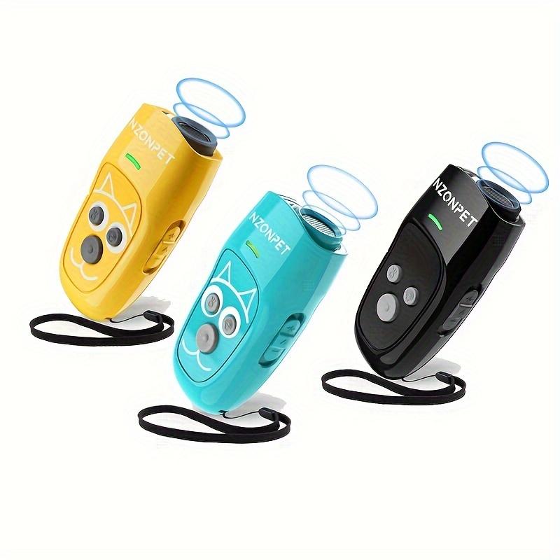 Dispozitiv Anti Lătrat, Dresor Ultrasunete pentru Câini, Deterrent Sonic 3 în 1 pentru Lătratul Câinilor - Dresaj Câini și Controlul Lătratului cu 3 Frecvențe, Rază de Acțiune 5m Reîncărcabil