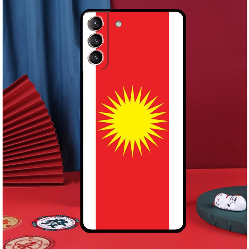 Yazidi Flag Ezidxan Phone Case For Samsung Galaxy S24 Ultra S9 S10 S20 FE S21 S22 S23 Plus S25 Ultra Back Cover