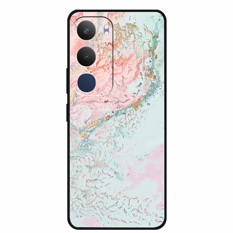 Luxury Phone Case For Vivo Y19s Pro 4G Soft TPU Silicone Back Case For Vivo Y29 5G Y 29 19s Marble Patterns Cover Bumper Funda