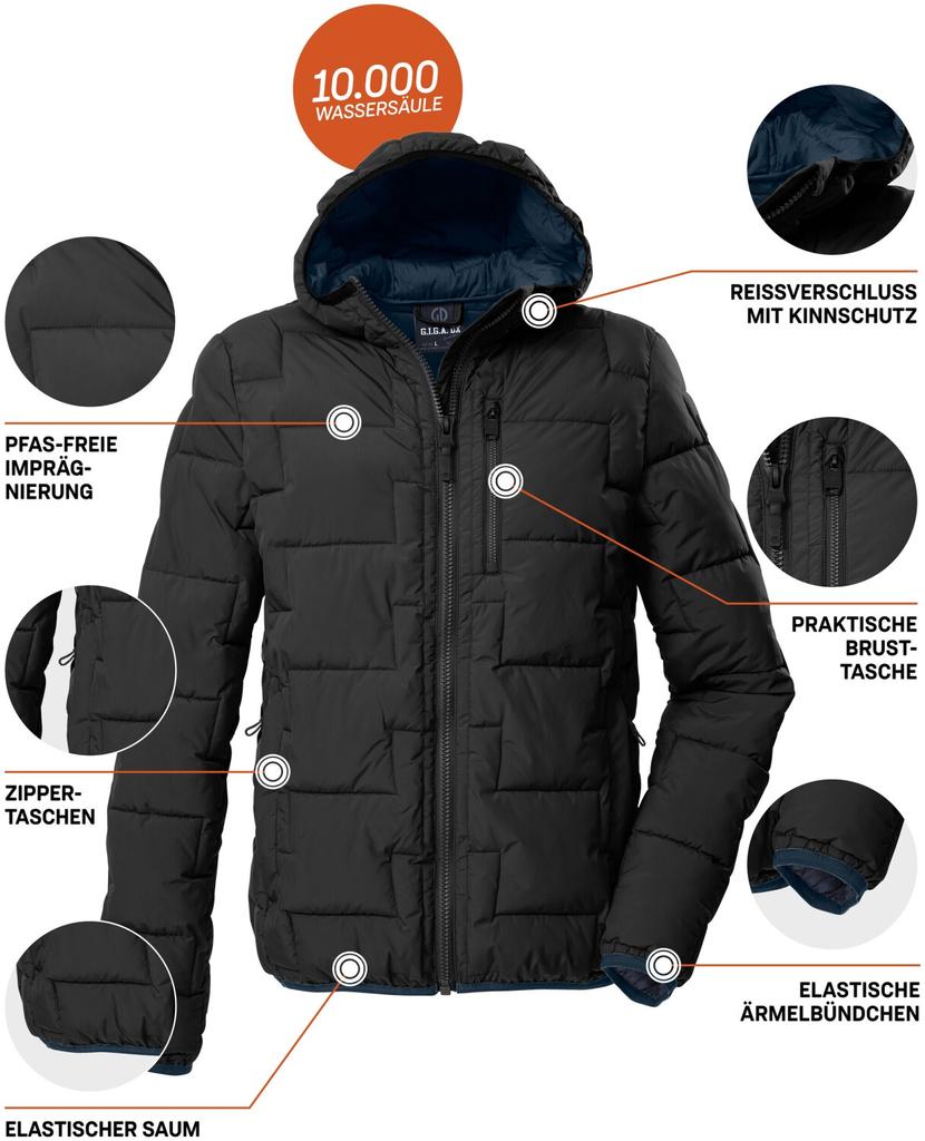 Зимняя куртка G.I.G.A. DX by Killtec Funktionsjacke GW MN QLTD JCKT 4351900 schwarz