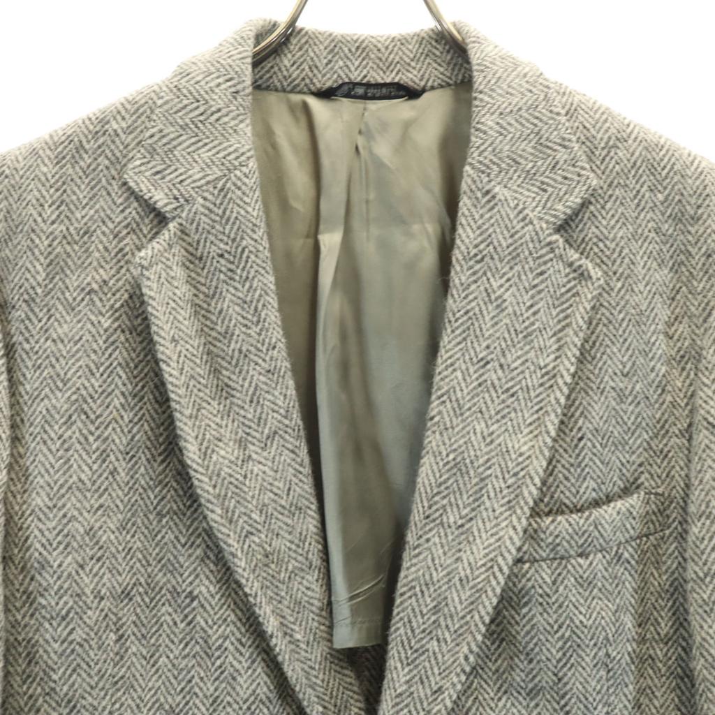 WICKHAM 70s 80s Vintage Herringbone Pattern Harris Tweed Fabric Tailored Jacket Men's Used