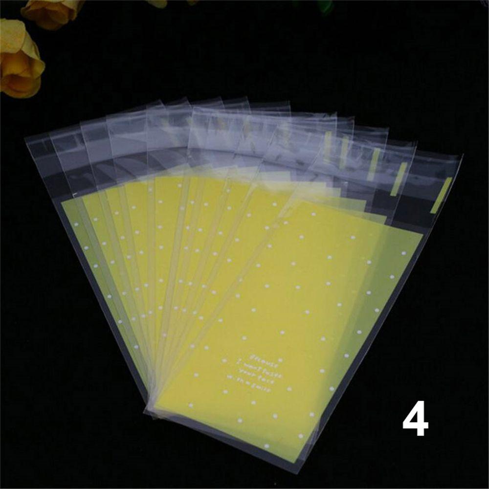 

100pcs/lot Cute Bow Self-Adhesive Wedding Favors Plastic Pocket Lipstick Bag OPP Bags Gift Packages 4