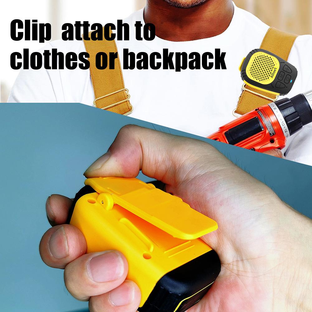 WS-1 Wearable Speaker Bluetooth 5.3 Waterproof Magnetic Clip-On Wireless for Hands-Free Music/Calls Support TF Card Playback