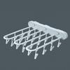 Clothes Drying Rack Wall Mounted Durable ABS Foldable Design Space Saving Clip and Drip Hanger