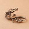 Chinesische Tier-Drachen-Statue, Bronzefigur, Ornamente, antikes Kupfer, mythisches Tier, Miniatur-Heimdekoration, Kunsthandwerk-Kollektion