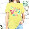 T-shirt Stampate Squadra Crociera 2026 Crociera di Compleanno in Famiglia T-shirt Harajuku da Donna Manica Corta Abbigliamento Femminile Top Tee Street