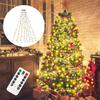 CHMKSTC LED Christmas Tree Lights, 2M X 8 Strings, 280 Bulbs, String Lights, Drape Lights, Fairy Lights, USB Powered, Remote Control, Memory