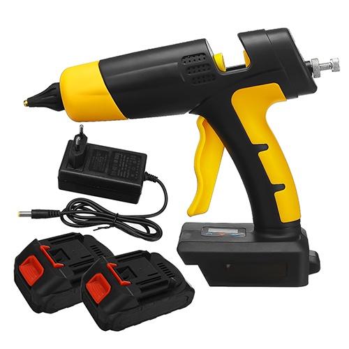1180W 21V Rechargeable Hot Melt Cordless Glue Gun Temperature Display Adjustable Home Repair Tool For 18V Battery