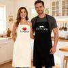 Mr&Mrs Couples Aprons "I'm Her Spicy I'm His Hot" Wedding Anniversary Gift for Newlywed Engagement Bridal Shower Married Couples