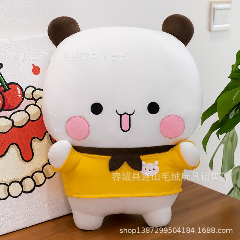 Nieuw 35/60cm Bubu En Dudu Panda Pluche Schattige Cartoon Panda Beer Pop Gevuld Zacht Kussen Speelgoed Kinderdag Cadeaus Voor Kinderen Anime 35cm