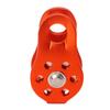 Rock Climbing Pulley Fixed Sideplate Single Sheave Pulley Orange Lift Weight Pulley Ropeway Transportation Equipment