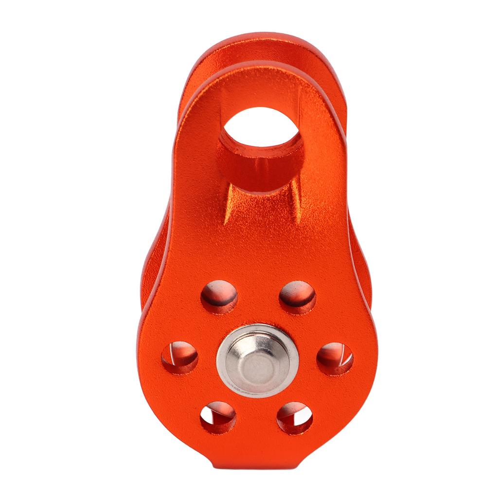 Rock Climbing Pulley Fixed Sideplate Single Sheave Pulley Orange Lift Weight Pulley Ropeway Transportation Equipment