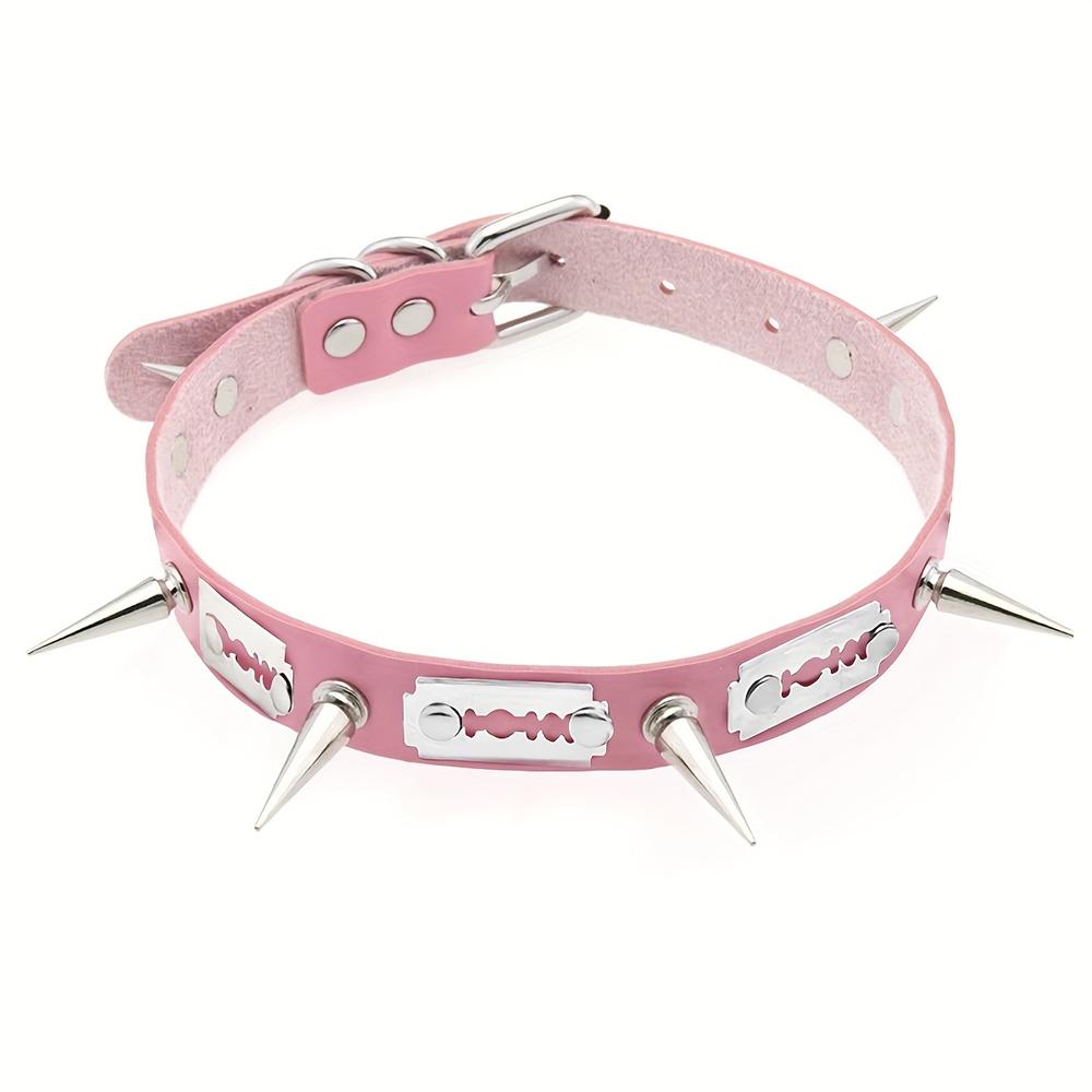 

1 Punk Gothic Rivet Collar Sexy Theme Series Necklace Suitable For Daily Party Birthday Valentine S Day Couple Collar Necklace
