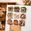 Shop Shape Home Decoration House Magnetic Sticker Chinese Style Refrigerator Magnet Office