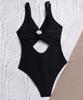 Women's Swimsuit Black One-piece Hollow Sexy Backless Swimsuit Bikini Beachwear