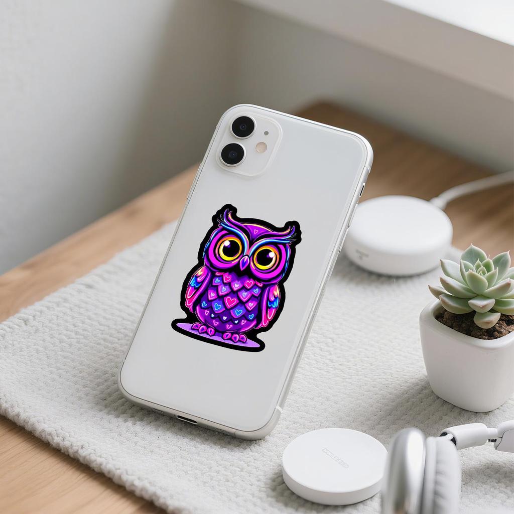 50 Neon Graffiti Animal Stickers: Waterproof Decals for Water Bottles, Phones, Laptops, and Suitcases