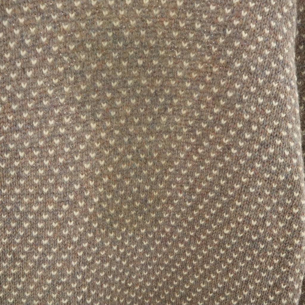 80s Vintage Made in USA Long sleeve Mock Neck Birdseye knit L gray Men's Used
