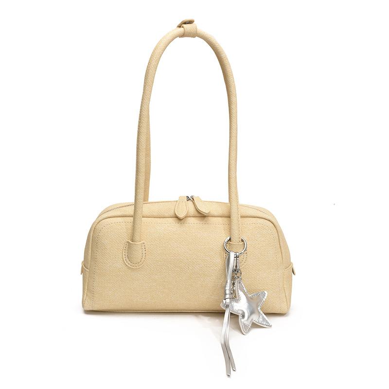 Summer new bag women's simple handbag fashion bowling bag versatile trend bag leisure bag