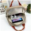 Long Neck Small Dinosaur Kindergarten Children Backpack Cartoon Hook Hair Embroidered Kindergarten School Bags Canvas