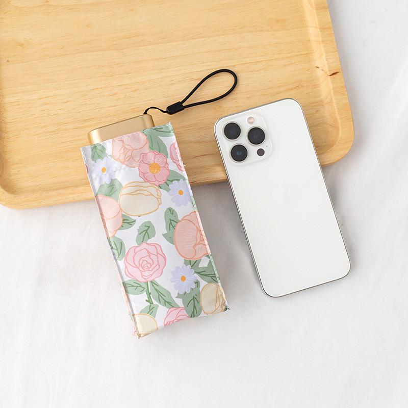 Durable Frame Steel Automatic Open Close Sun Rain Umbrella With Retro Floral Print