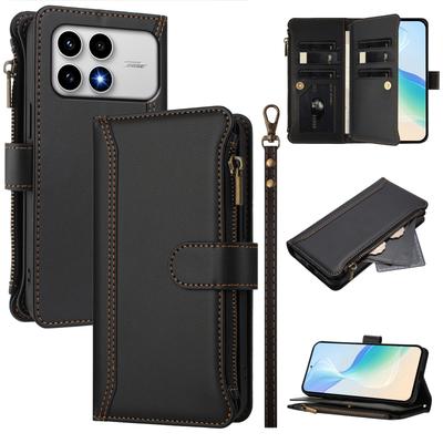 Reißverschlusstasche Handyhülle Für Coque Xiaomi Poco F8 F7 Ultra F7 F8 Pro Redmi K90 K90 Pro Max Leder Geldbörse Handy-Taschen Hülle Funda