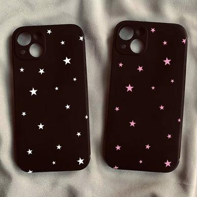 Ins Koreanischer Stern Silikonhülle für Samsung S25 S24 S23 S22 S21 Plus FE Ultra A55 A35 A15 A06 A56 A54 A52 Niedliche Partner Weiche Hüllen
