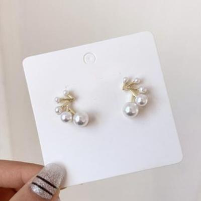 Retro Imitation Pearl Earrings Without Ear Piercings Simple Earrings