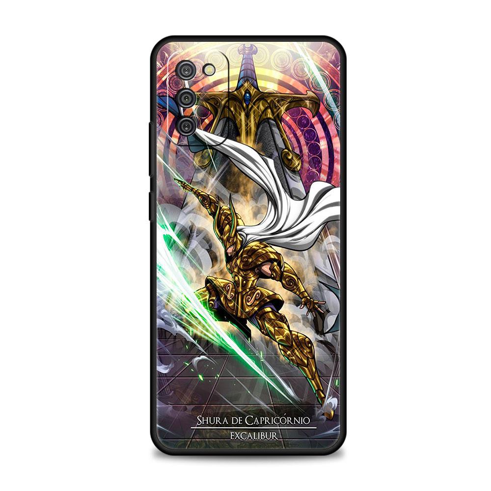 Phone Case For Samsung Galaxy A12 A52 A51 A13 A32 A21s A71 A31 A02s A30s A53 A72 A11 A73 Celular Funda Saint Seiya Anime