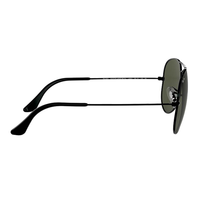 RayBan Aviator Alloy Black Frame Oval Sunglasses Men's