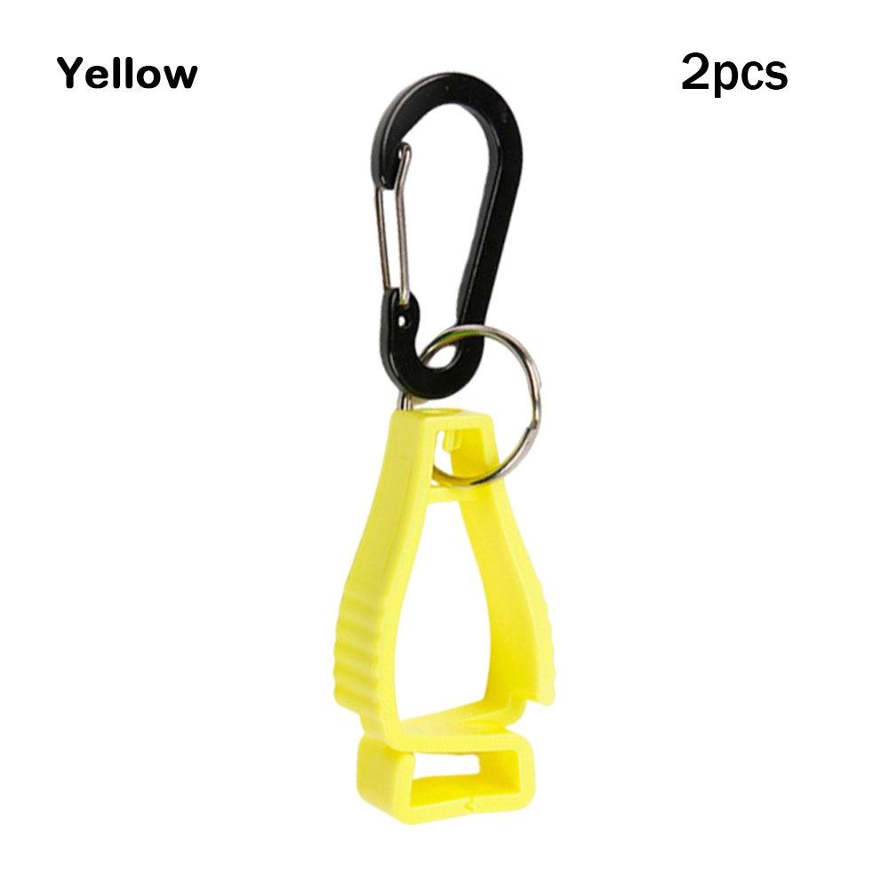 2pcs Anti-lost Mountaineering Buckle Hat Clip Plastic Protective Gloves Clip Outdoor Gloves Clip