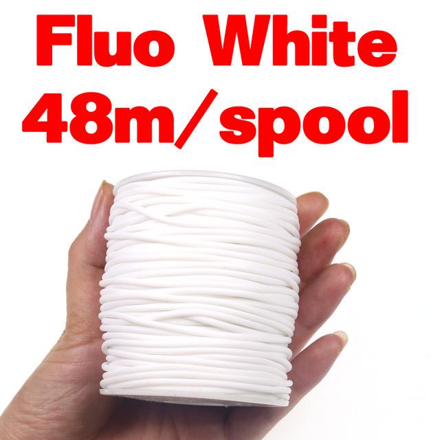 48m/Spool 2mm Thin Film Elastic Tube for Scud Shrimp Nymph Fly Skin Fishing Rig Sleeve Sabiki Fly Tying Material Fluo Pink