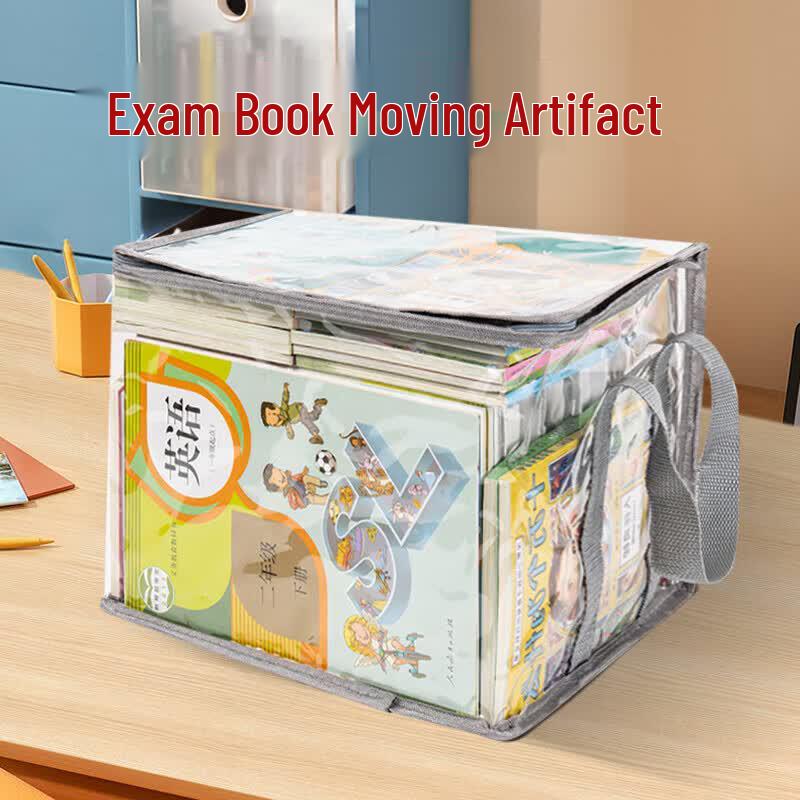 Tianshe Foldable Transparent Waterproof Book Storage Bag