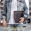 Genuine Leather Laptop Sleeve For MacBook Pro 14 Large Inner Pocket Shockproof
