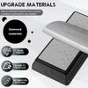 400/1000 Grits Double Sided Sharpening Stone Diamond Sharpening Plate Whetstone with Non-slip Base Dust Cover for Knife Scissor