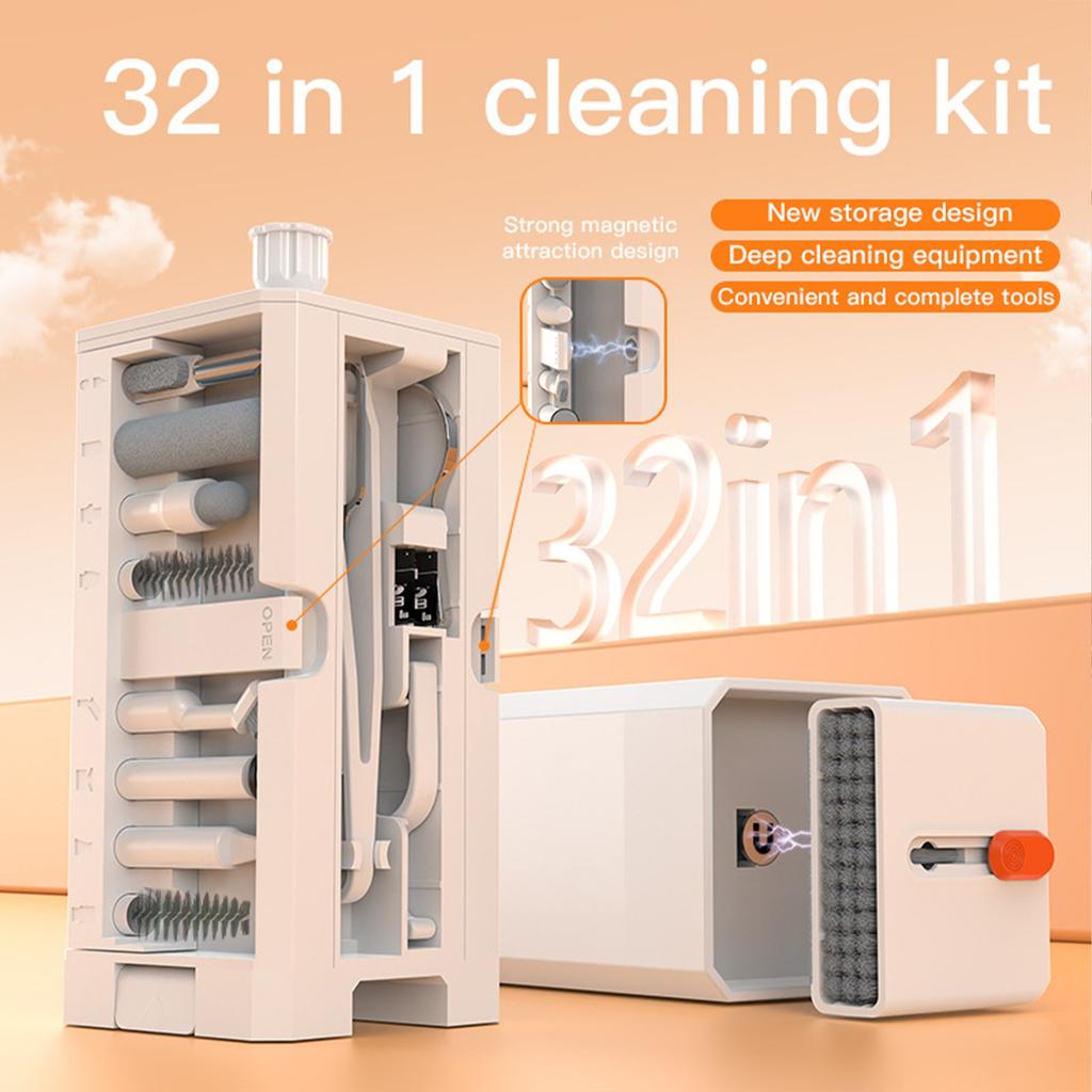 Keyboard Cleaning Kit with Brush Computer Laptop Cleaner Kit Phone Cleaning Tool Multifunction Cleaner Kit for Earbuds