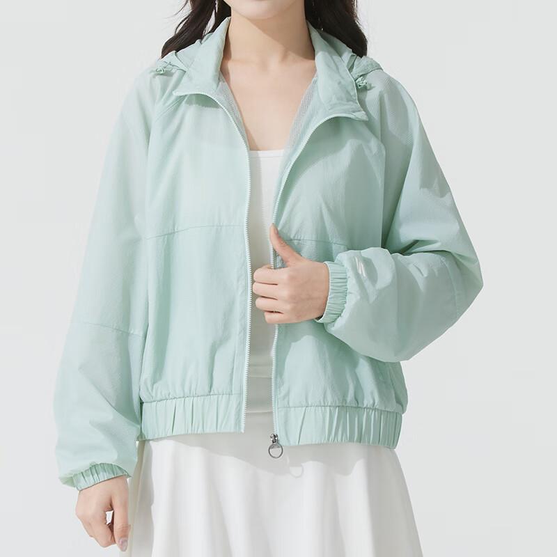 Skechers Comfort Sports Series Training Hooded Windbreaker Jacket Women Jackets Green P225W008-01P9