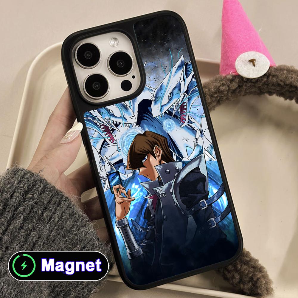 Yugioh Seto Kaiba Phone Case for iPhone 17 16 15 14 13 12 11 Air Pro Max Plus Matte Surface Magsafe Cover
